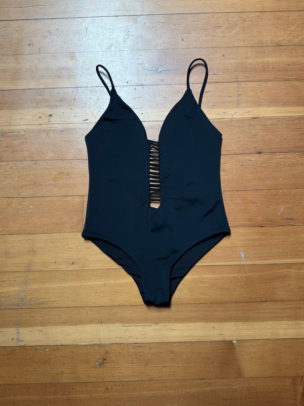 San Lorenzo Black One Piece Swimsuit Size Small